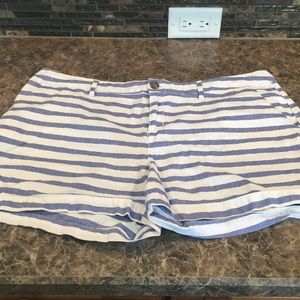 Old Navy Blue/White Striped Shorts